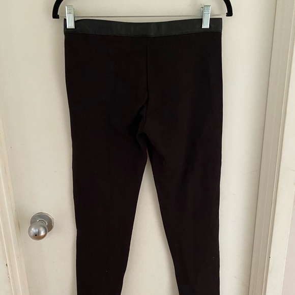 Zara pleather tights / leggings, black, size M - Picture 6 of 6